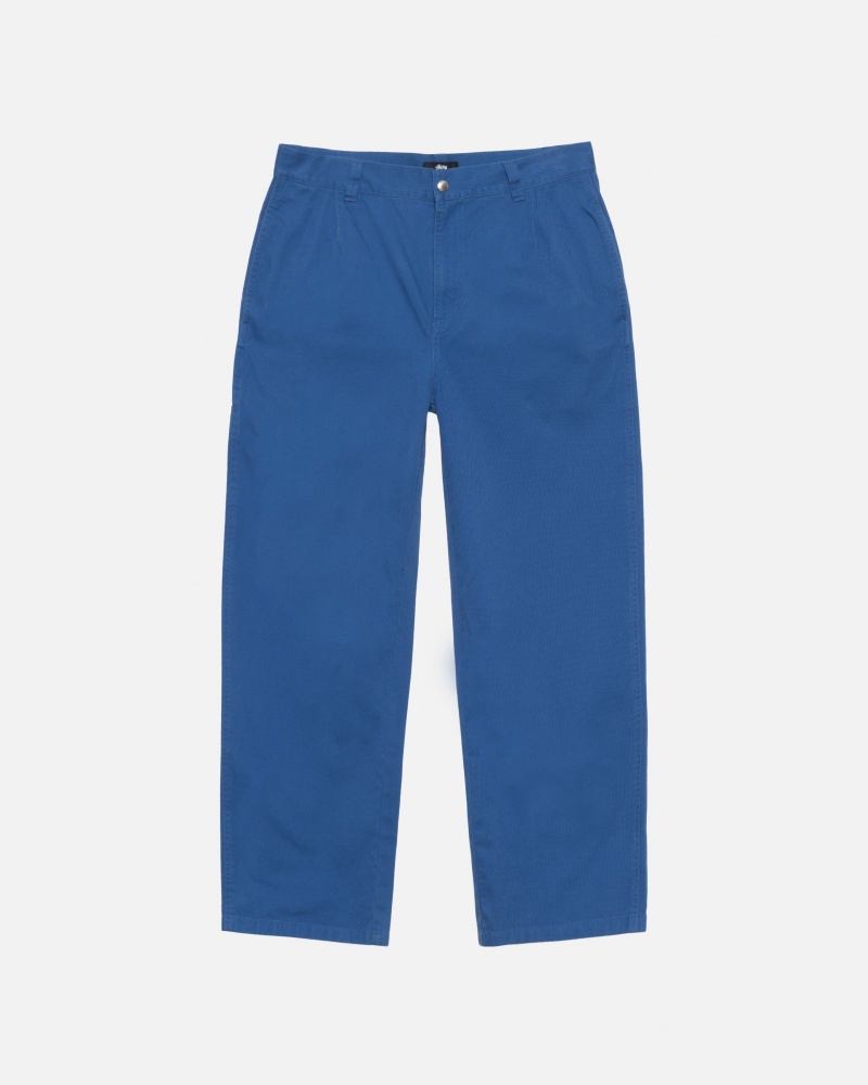 Stüssy Workgear Trouser Twill Broek Unisex Koningsblauw | UT59-W7-ID