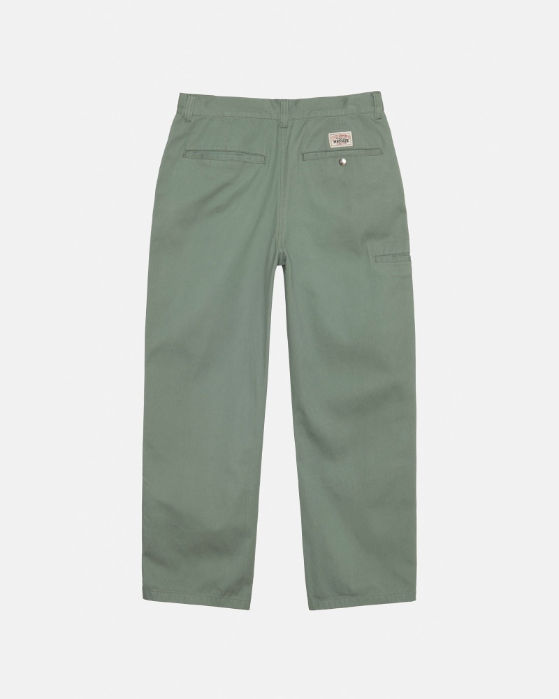 Stüssy Workgear Trouser Twill Broek Unisex Fatigue | JV60-P8-FO