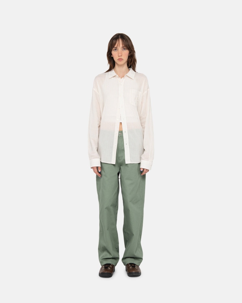 Stüssy Workgear Trouser Twill Broek Unisex Fatigue | JV60-P8-FO