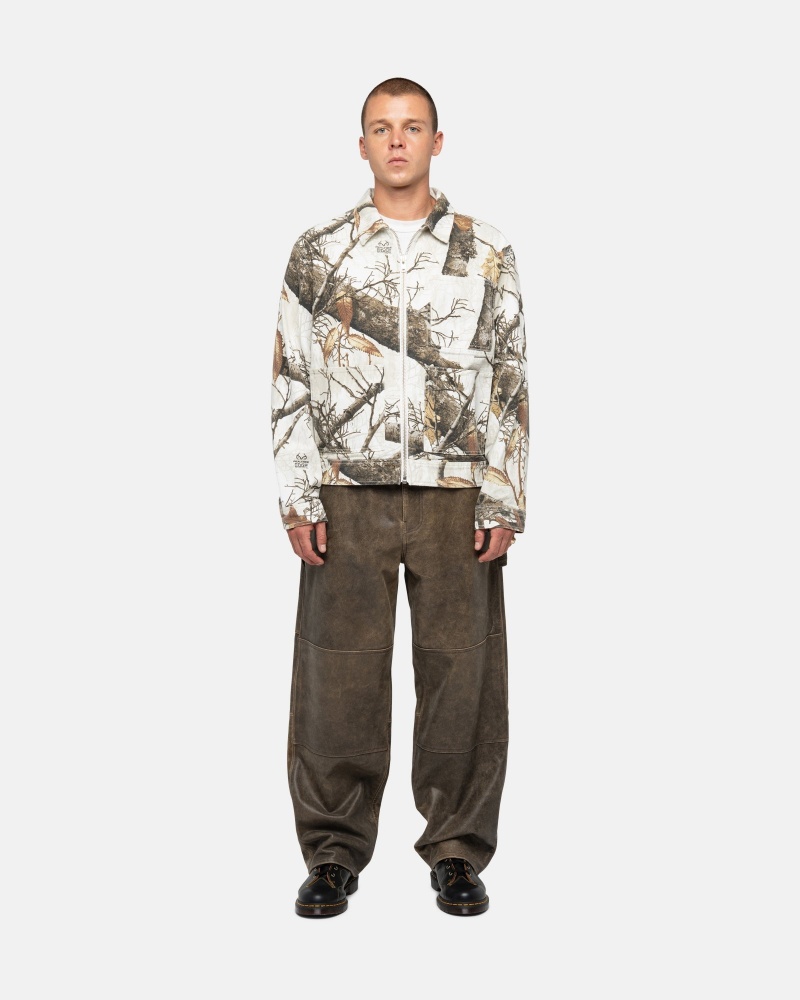 Stüssy Zip Werk Jacket Realtree Edge Long Sleeve Outerwear Unisex Snow | QS57-Y2-QR