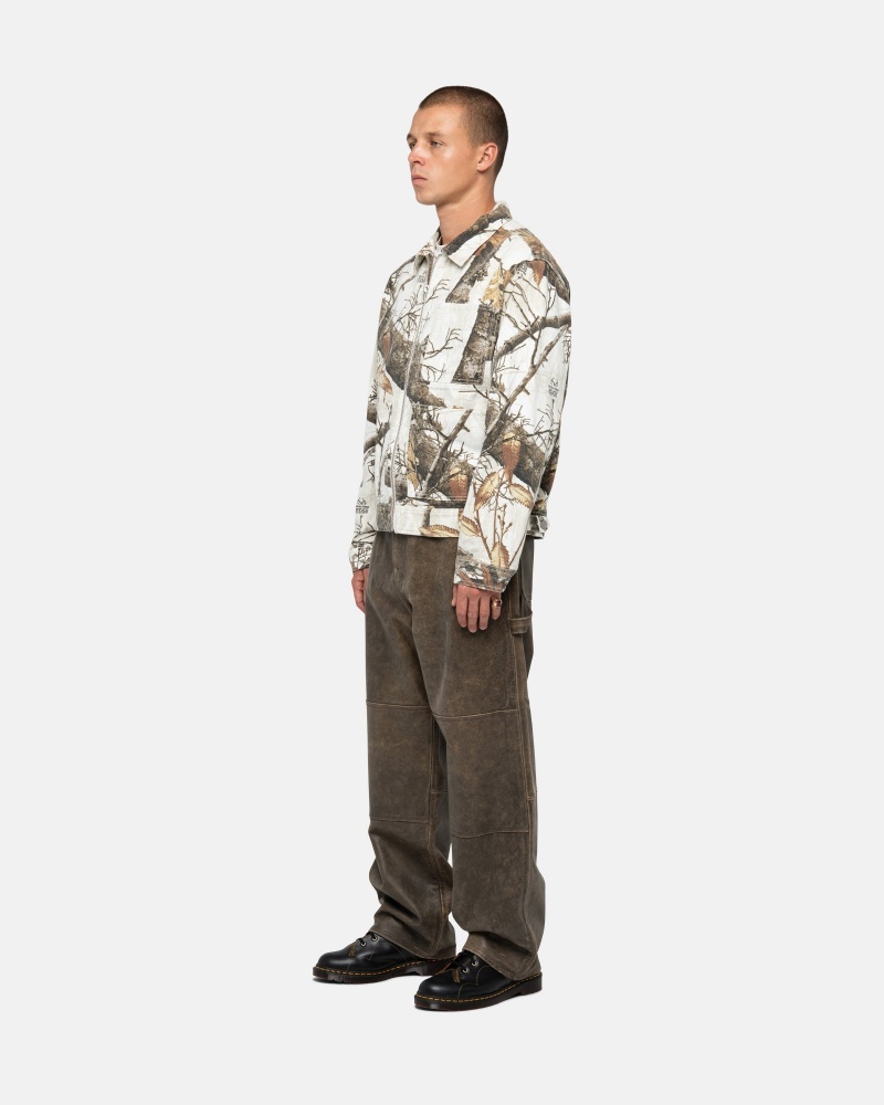 Stüssy Zip Werk Jacket Realtree Edge Long Sleeve Outerwear Unisex Snow | QS57-Y2-QR